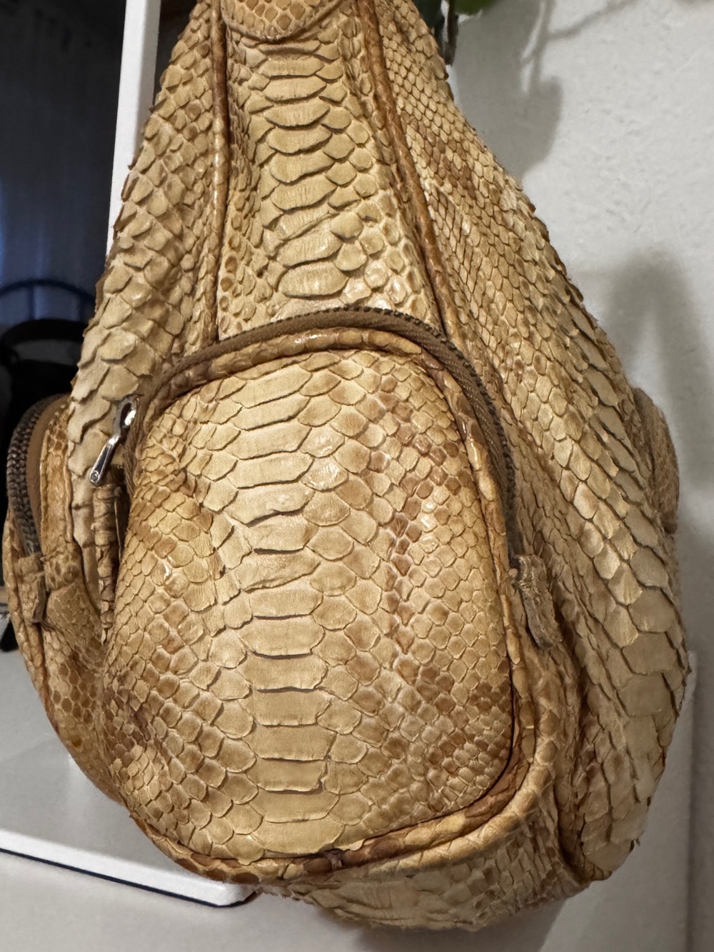 Prada Beige Cargo PythonShoulder Bag - Picture 6 of 16